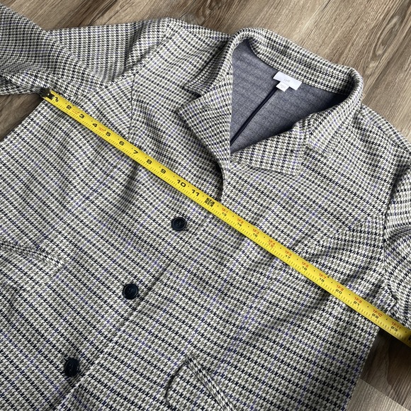 J JILL Women Jacket XL Houndstooth Preppy Old Money Knit Blazer Corporate Office - Picture 5 of 7
